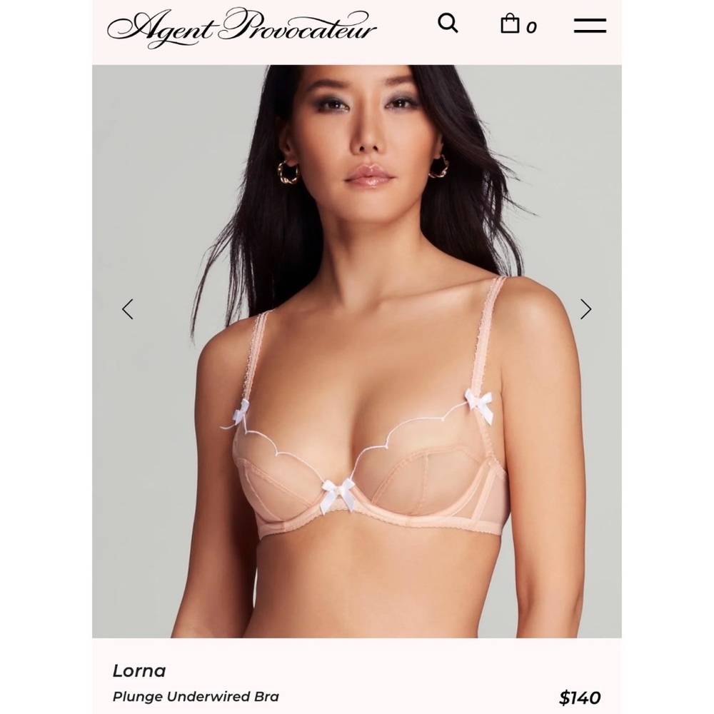 Agent Provocateur Nude Mesh Bra
